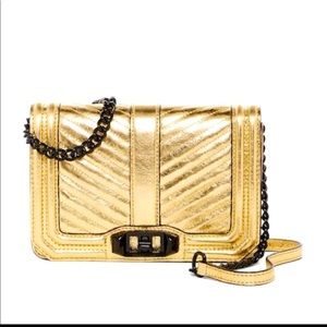 Rebecca Minkoff Gold Chevron Quilted Bag